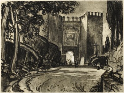 En port til Segovia af Joseph Pennell