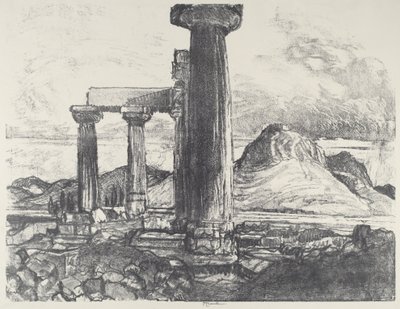 Acro, Korinth fra Korinth af Joseph Pennell