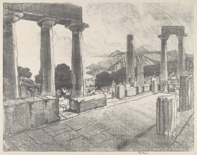Aegina, Schwarzwald af Joseph Pennell