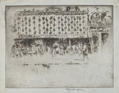 Brasserie, Au Lion Rouge af Joseph Pennell