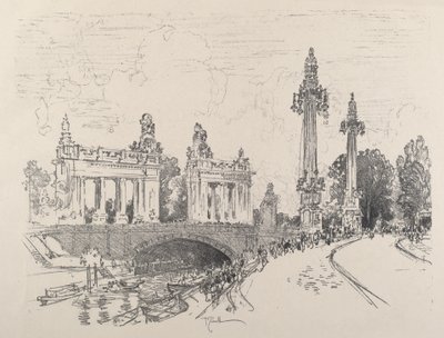 Bridge i Charlottenburg af Joseph Pennell