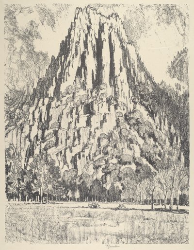 Støtteben, Yosemite af Joseph Pennell