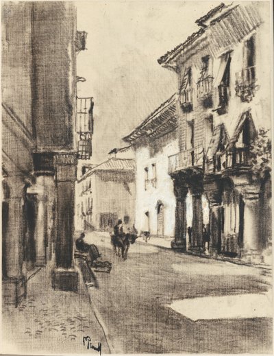 Calle Borgmester Alcala af Joseph Pennell