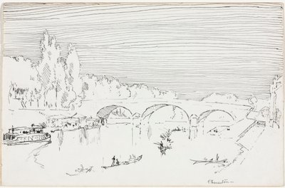 Charenton-le-Pont, ca. 1893. af Joseph Pennell