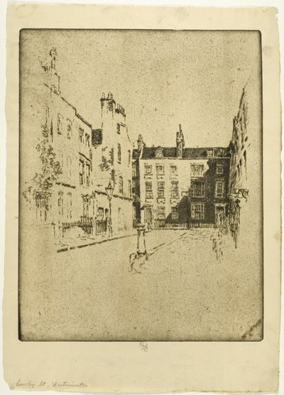 Cowley Street, Westminster af Joseph Pennell