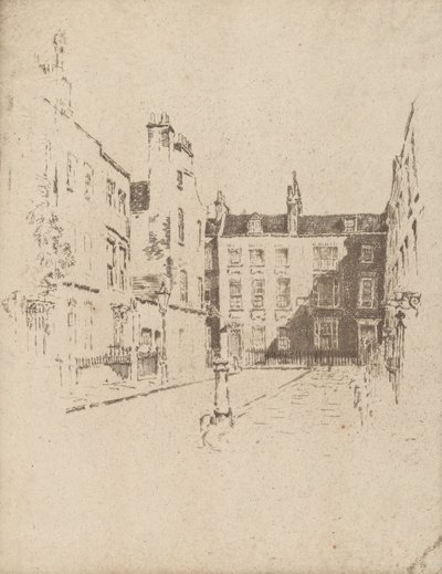 Cowley Street, Westminster, 1906. af Joseph Pennell