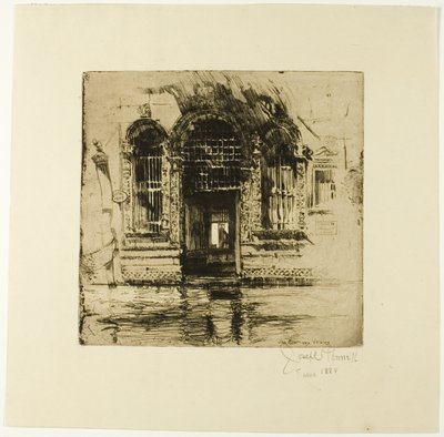 Døråbning, Venedig af Joseph Pennell