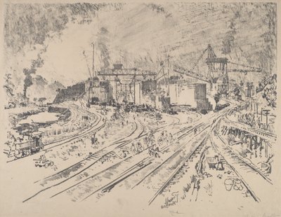 Tidlig morgen, Miraflores af Joseph Pennell