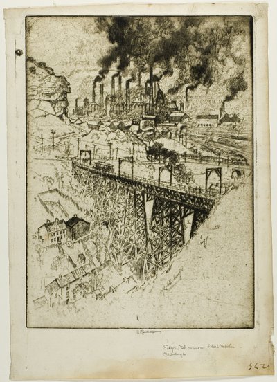 Edgar Thompson Works, Bessemer af Joseph Pennell