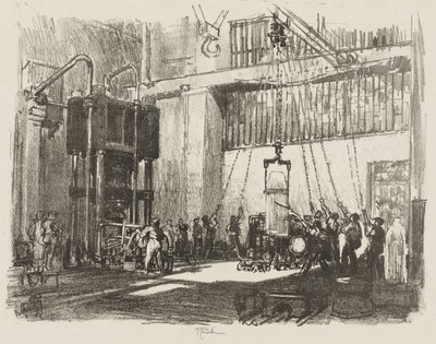 Engelsk krigsarbejde: Bottling the Big Shell af Joseph Pennell