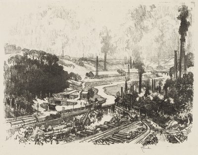 Engelsk War Work: Munition Works af Joseph Pennell