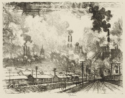 Engelsk krigsarbejde: Kulminerne af Joseph Pennell