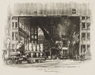 Engelsk War Work: The Urns, Casting Big Shells af Joseph Pennell
