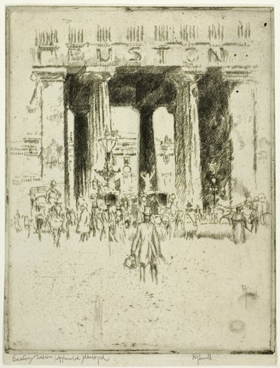 Euston af Joseph Pennell