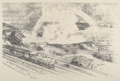 Falls Station, Niagara, 1910. af Joseph Pennell