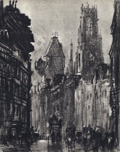 Fleet Street af Joseph Pennell