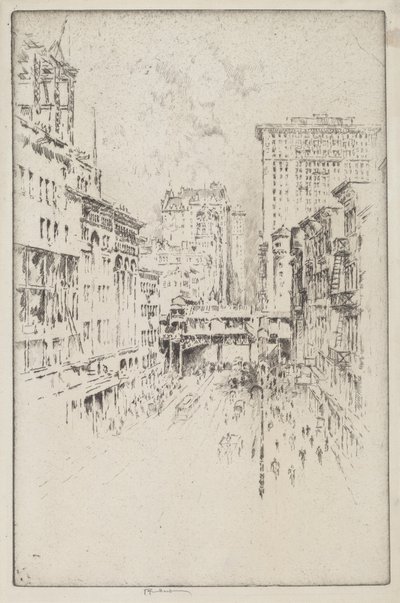 Forty-Second Street af Joseph Pennell