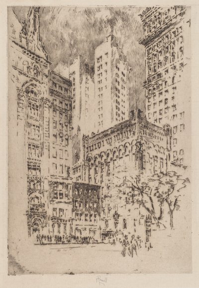 Fire-etagers hus af Joseph Pennell