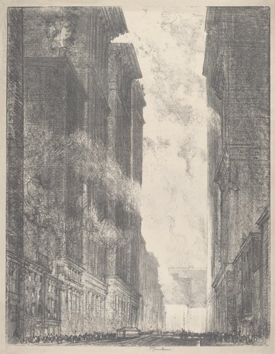 Fourth Avenue, 1910. af Joseph Pennell