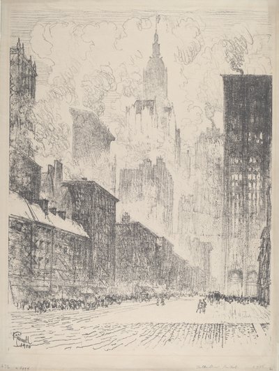 Fra Fulton Street af Joseph Pennell