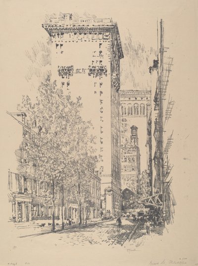 Girard Street af Joseph Pennell