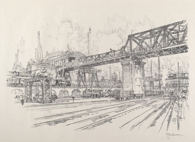 Gleisdreieck af Joseph Pennell