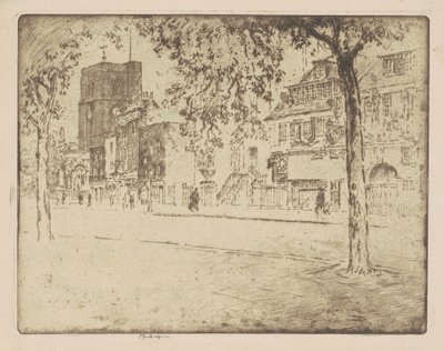Hus, hvor Whistler døde af Joseph Pennell