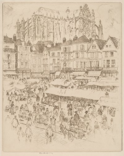 Place, Beauvais af Joseph Pennell