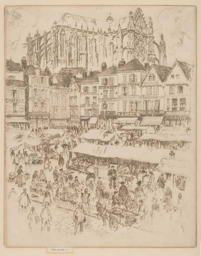 Place, Beauvais af Joseph Pennell