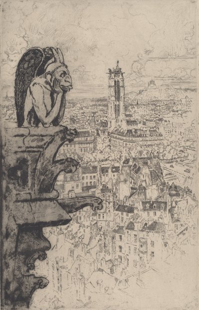 Le Stryge, 1893. af Joseph Pennell