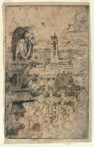Le Stryge, 1893. af Joseph Pennell