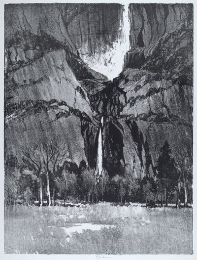 Lower Falls, Yosemite af Joseph Pennell