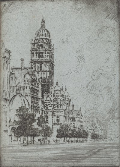 Storslåede Kensington, 1904. af Joseph Pennell