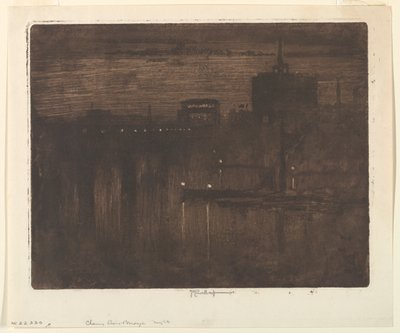 Themsens tåge af Joseph Pennell