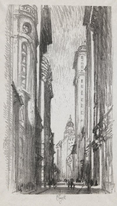Nassau Street, #5 i Iconophie Club Collection af Joseph Pennell