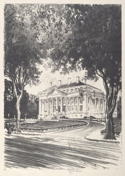 Det nationale Røde Kors hovedkvarter, Washington, 1919. af Joseph Pennell