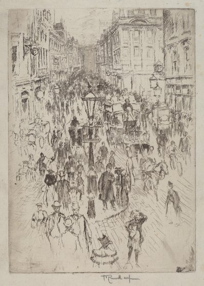 New Oxford Street, London af Joseph Pennell