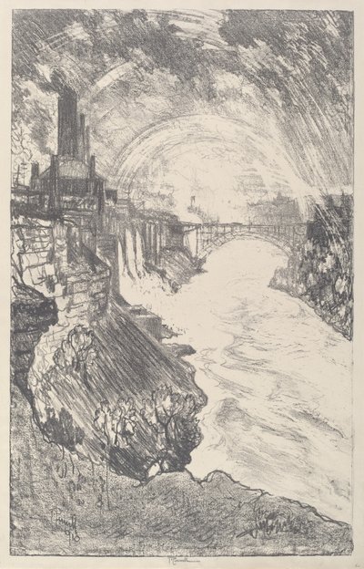 Niagara regnbuer af Joseph Pennell