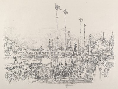 Oberbaum-broen, Berlin af Joseph Pennell