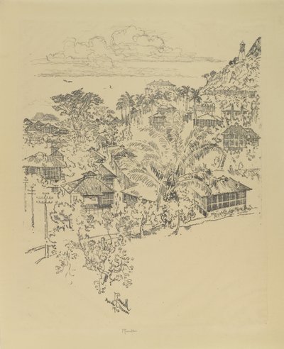 Officiel Ancon. Administrationsbygninger, 1912 af Joseph Pennell