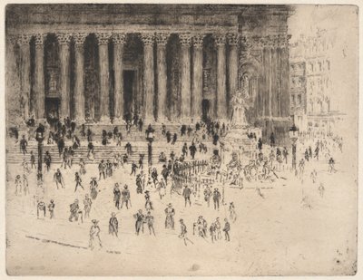 Pavement St. Paul af Joseph Pennell