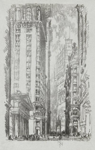 Pine Street, #6 i Iconophile Club Collection af Joseph Pennell