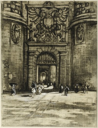 Porta Viragia, Toledo af Joseph Pennell