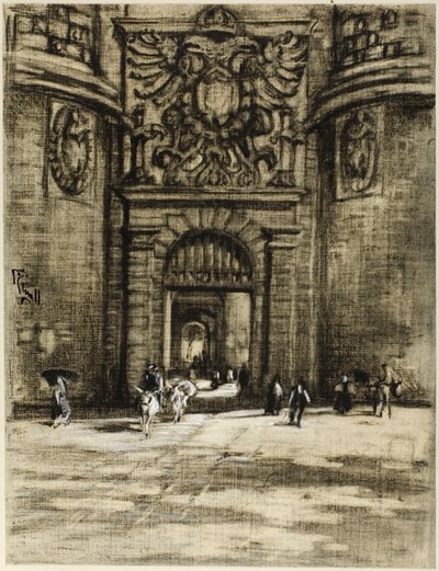 Porta Viragia, Toledo af Joseph Pennell