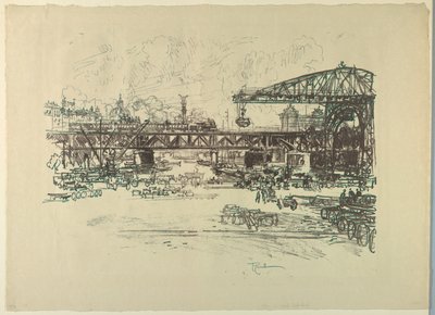 Jernbanestation, Berlin af Joseph Pennell