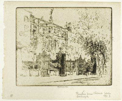 Rossettis hus af Joseph Pennell