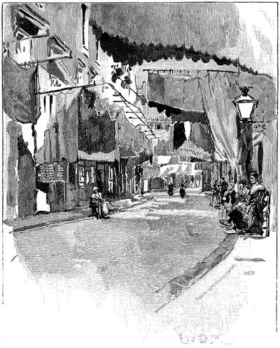 Rue de Beaucaire. Gravering af Joseph Pennell 1888 af Joseph Pennell