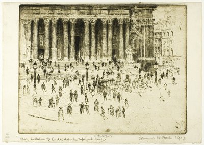 Sankt Pauls fortov af Joseph Pennell