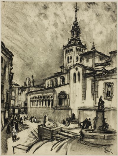 San Martin, Segovia af Joseph Pennell