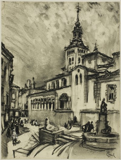 San Martin, Segovia af Joseph Pennell